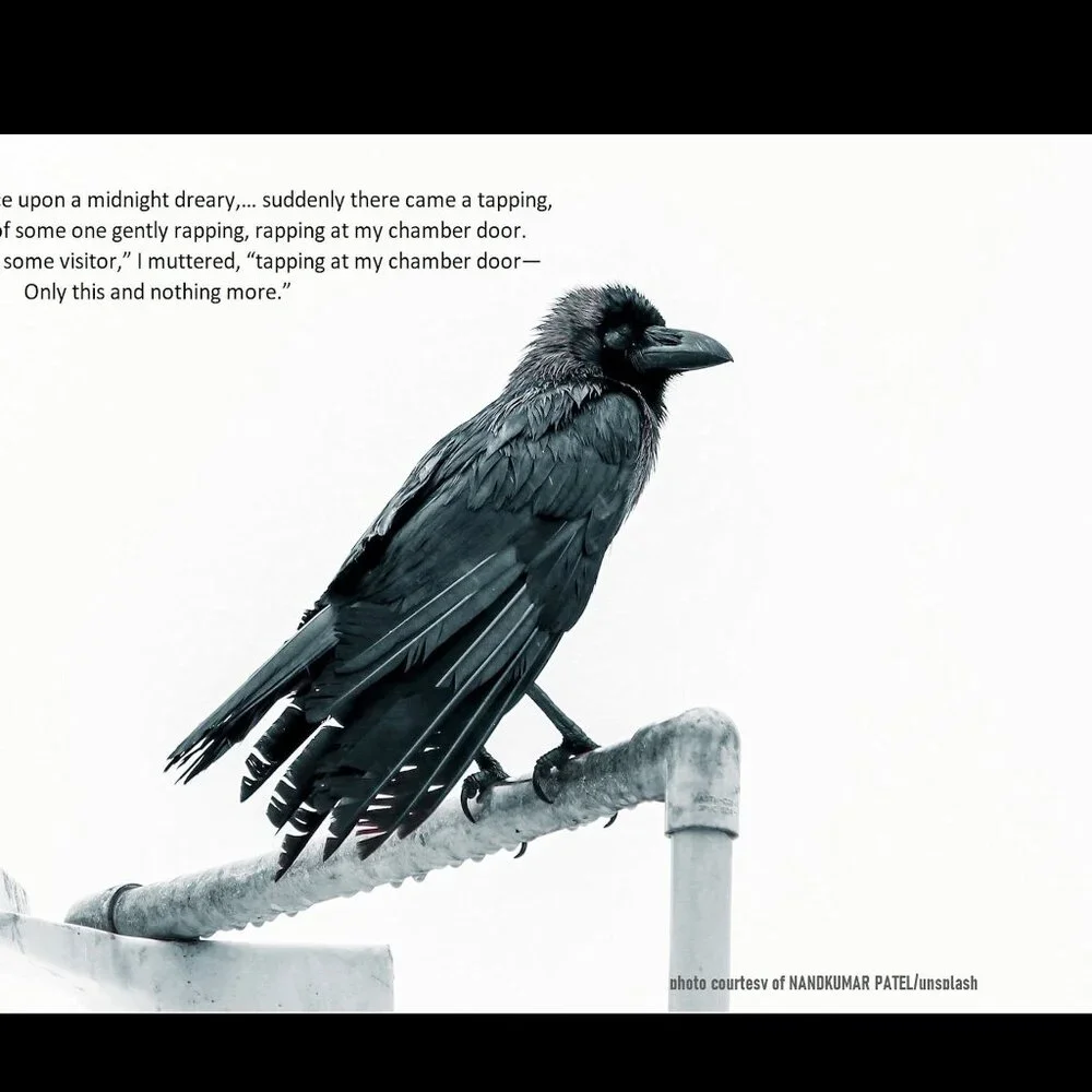 Raven Calendar 2027 Ravens Planner with The Raven by Edgar Allan Poe Poetry